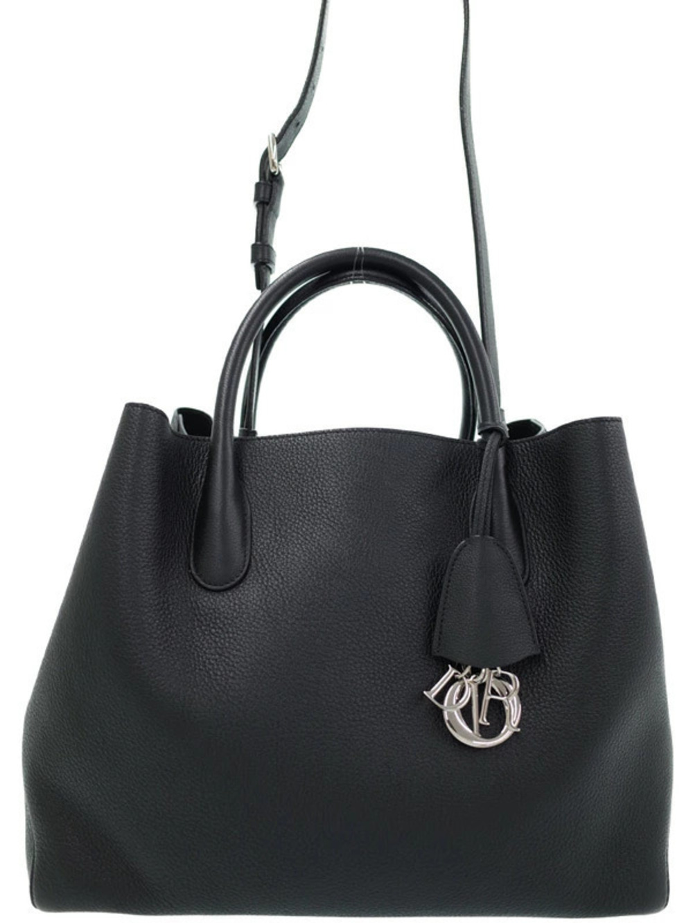 Christian Dior Supple Grained Calfskin Bar Tote Rose Poudre Pink